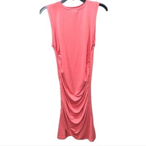 Capella Sleeveless Coral Midi Dress Size M